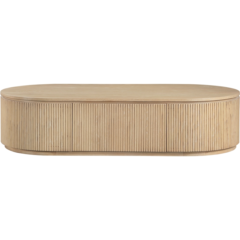 Meridian Furniture Moana Natural Wood Storage Coffee Table