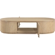 Meridian Furniture Moana Natural Wood Storage Coffee Table