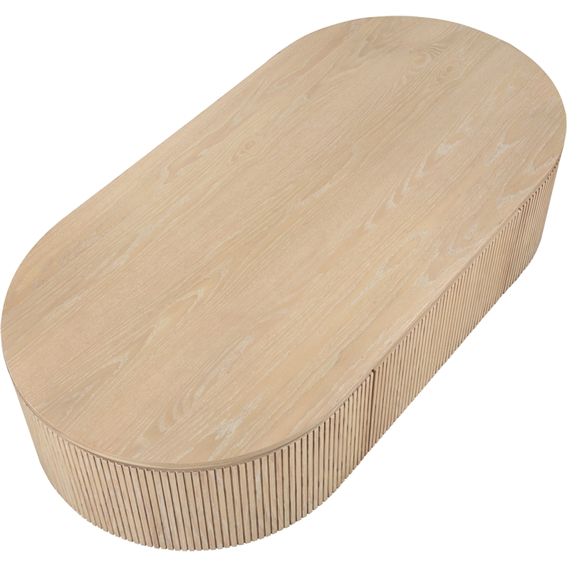 Meridian Furniture Moana Natural Wood Storage Coffee Table