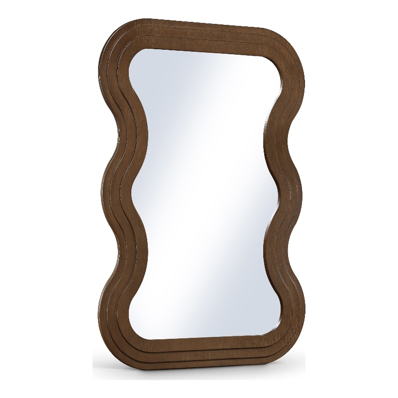 Meridian Furniture Bellagio Brown Oak Veneer Mirror
