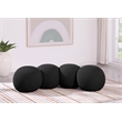 Meridian Furniture Apollo Black Boucle Fabric Bench