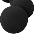 Meridian Furniture Apollo Black Boucle Fabric Bench