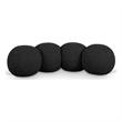 Meridian Furniture Apollo Black Boucle Fabric Bench