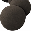 Meridian Furniture Apollo Brown Boucle Fabric Bench