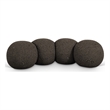 Meridian Furniture Apollo Brown Boucle Fabric Bench