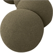 Meridian Furniture Apollo Olive Boucle Fabric Bench