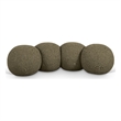 Meridian Furniture Apollo Olive Boucle Fabric Bench