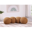 Meridian Furniture Apollo Saddle Boucle Fabric Bench