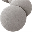 Meridian Furniture Apollo Taupe Boucle Fabric Bench