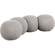 Meridian Furniture Apollo Taupe Boucle Fabric Bench