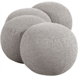 Meridian Furniture Apollo Taupe Boucle Fabric Bench