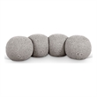 Meridian Furniture Apollo Taupe Boucle Fabric Bench