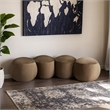 Meridian Furniture Apollo Beige Velvet Bench