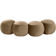 Meridian Furniture Apollo Beige Velvet Bench