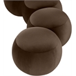 Meridian Furniture Apollo Brown Velvet Bench