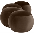 Meridian Furniture Apollo Brown Velvet Bench