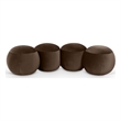 Meridian Furniture Apollo Brown Velvet Bench