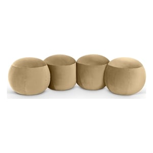 Meridian Furniture Apollo Camel Velvet Bench