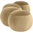 Meridian Furniture Apollo Camel Velvet Bench