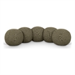 Meridian Furniture Apollo Olive Boucle Fabric Bench