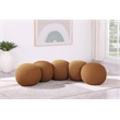 Meridian Furniture Apollo Saddle Boucle Fabric Bench