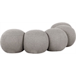 Meridian Furniture Apollo Taupe Boucle Fabric Bench