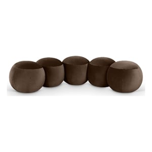 Meridian Furniture Apollo Brown Velvet Bench