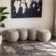 Meridian Furniture Apollo Cream Velvet Bench