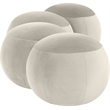 Meridian Furniture Apollo Cream Velvet Bench