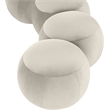 Meridian Furniture Apollo Cream Velvet Bench