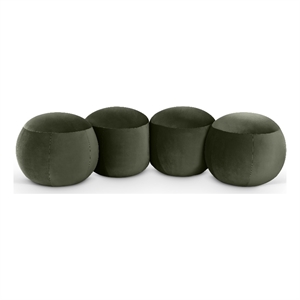 Meridian Furniture Apollo Green Velvet Bench