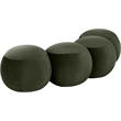 Meridian Furniture Apollo Green Velvet Bench