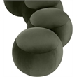 Meridian Furniture Apollo Green Velvet Bench