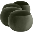 Meridian Furniture Apollo Green Velvet Bench