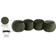 Meridian Furniture Apollo Green Velvet Bench