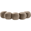 Meridian Furniture Apollo Taupe Velvet Bench
