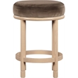 Meridian Furniture Monette Brown Velvet Counter Stool