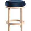 Meridian Furniture Monette Navy Velvet Counter Stool