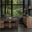 Meridian Furniture Monette Black Velvet Counter Stool