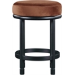 Meridian Furniture Monette Cognac Velvet Counter Stool
