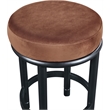 Meridian Furniture Monette Cognac Velvet Counter Stool