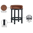 Meridian Furniture Monette Cognac Velvet Counter Stool