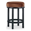 Meridian Furniture Monette Cognac Velvet Counter Stool