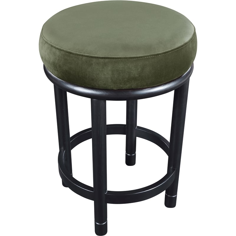 Meridian Furniture Monette Green Velvet Counter Stool