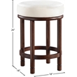 Meridian Furniture Monette Cream Velvet Counter Stool