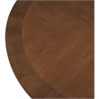 Meridian Furniture Belinda Round Brown Solid Wood and Oak Veneer Dining Table