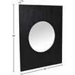Meridian Furniture Optic Black Oak Mirror