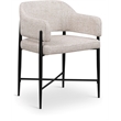 Meridian Furniture Dame Beige Polyester Dining Chair (Set of 2)
