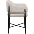 Meridian Furniture Dame Beige Polyester Dining Chair (Set of 2)