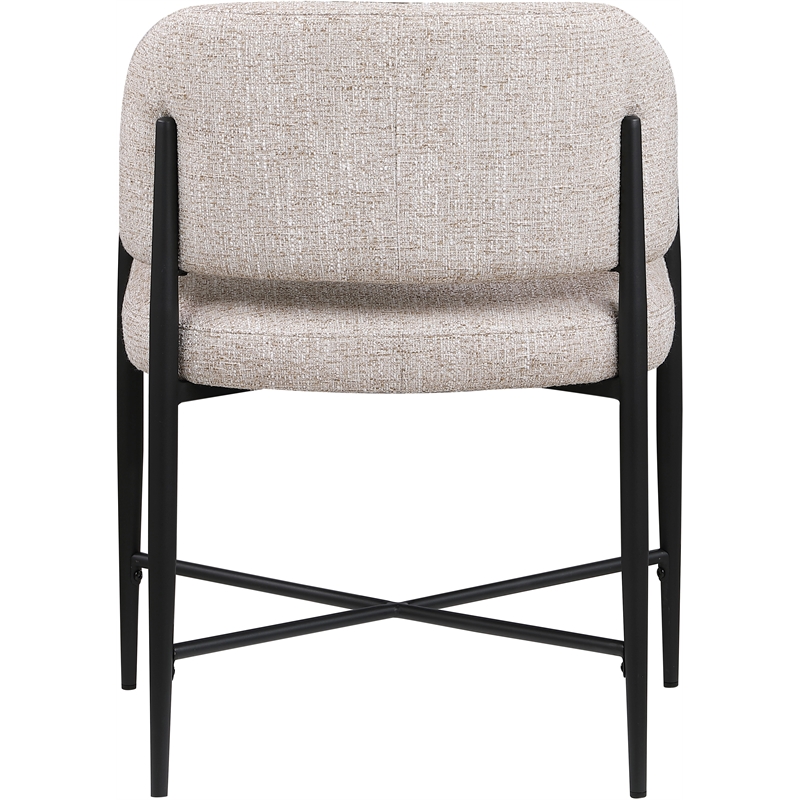 Meridian Furniture Dame Beige Polyester Dining Chair (Set of 2)
